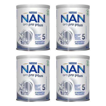 Nestle NAN 5 Plus zestaw 4x 800 g