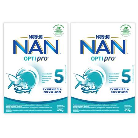 Nestle NAN 5 ZESTAW 2x 650g KARTON